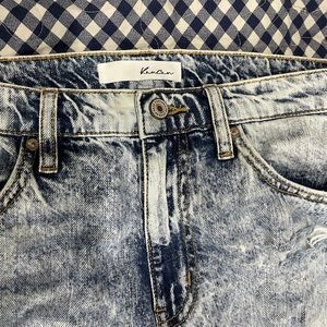 Kancan Destroyed Mom Jeans NWT